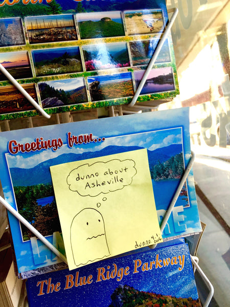 'dunno about Asheville' postcards 2 pack *Free with orders of $10 or more!
